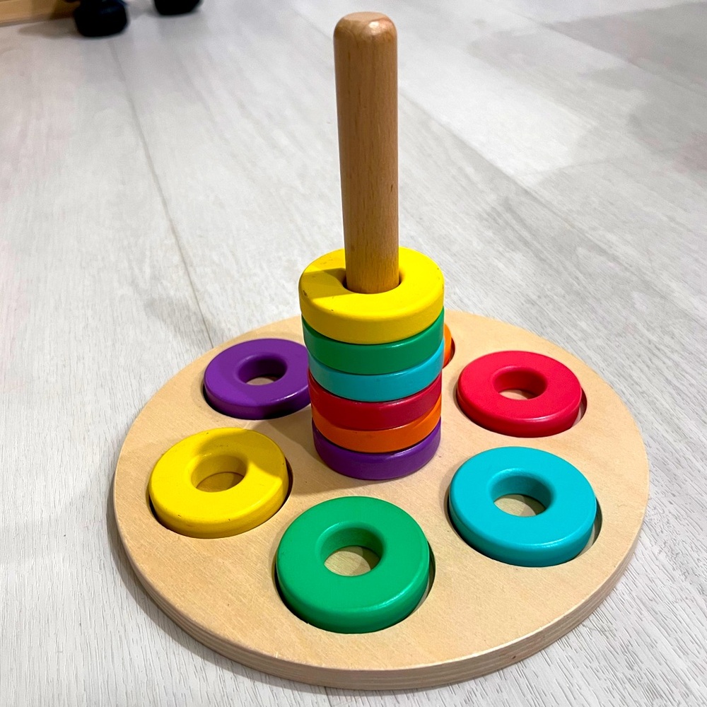 Lovevery Flexible Ring Stacker months 13, 14, and 15. Retired.
